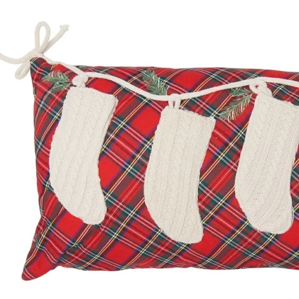𝅺Rachel Ashwell Fillable Stockings Dangle Down Throw Pillow CHRISTMAS